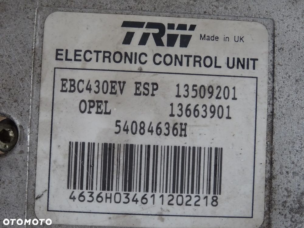 POMPA STEROWNIK ABS + ESP + TC OPEL VECTRA C GTS SIGNUM 54084711A 54084636H 2,2D 2,0T 3,2 V6 3,0 1,9 przycisk - 19