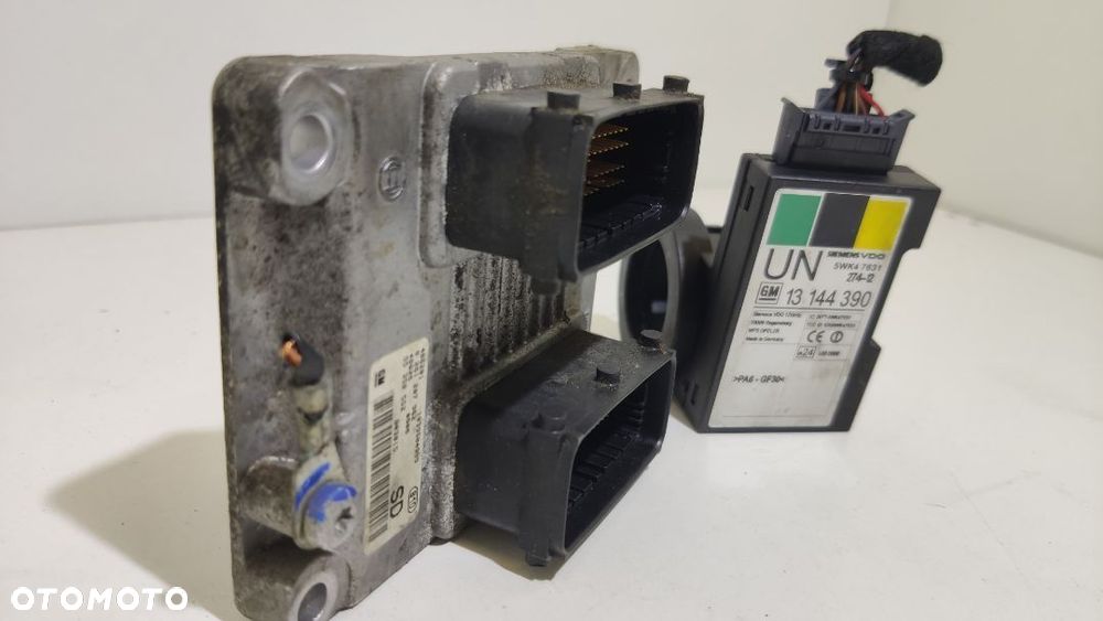 ZESTAW KOMPUTER STEROWNIK IMMOBILIZER KLUCZYK OPEL CORSA C 1.2 0261207962 13144390 ORYGINAŁ WYSYŁKA! - 2