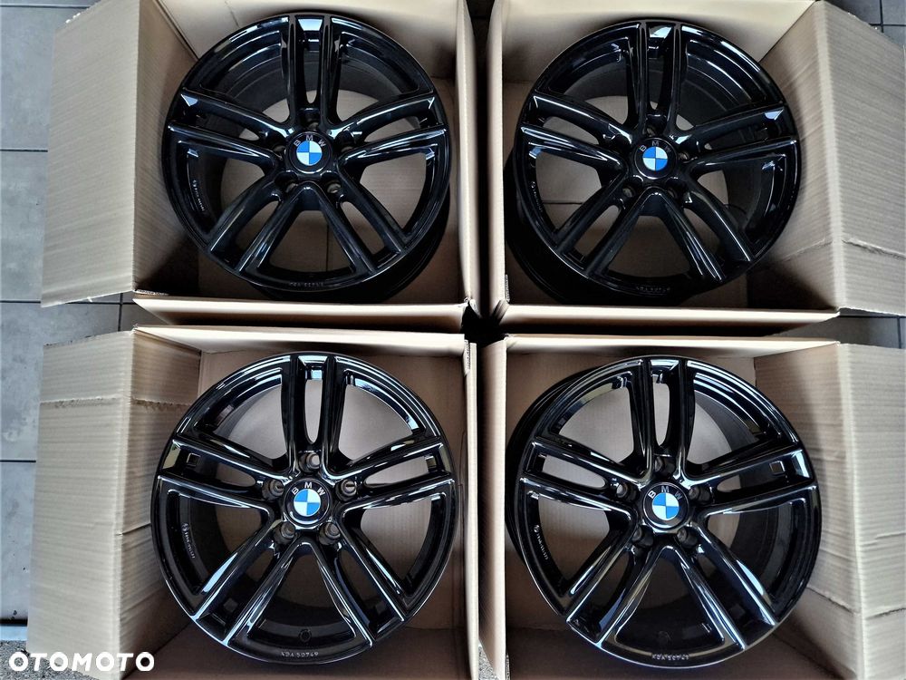 Alufelgi 17 BMW 5x120 1 3 X1 X3 F30 E90 E46 F20 E87 83 F25 Czarne 784# - 7