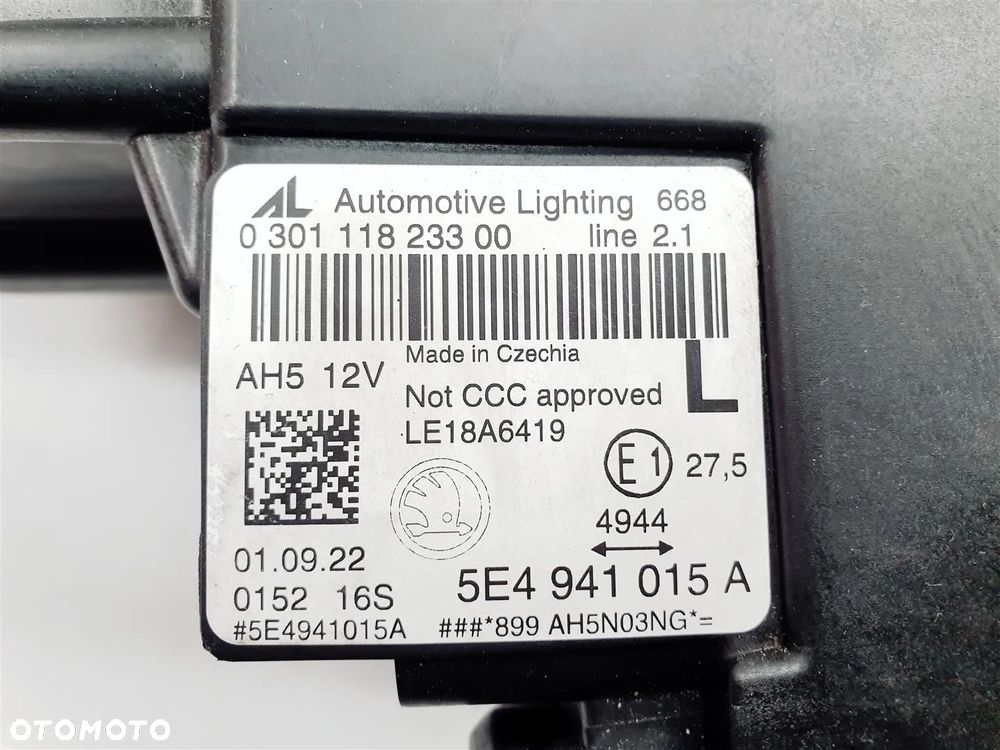 SKODA OCTAVIA 4 IV 5E4 20r+ LEWA LAMPA PRZÓD FULL LED ORY EU !!! - 11