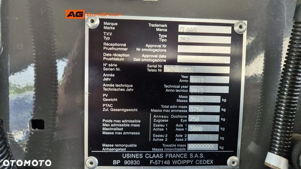 Claas VARIANT 380RF 2012R - 12