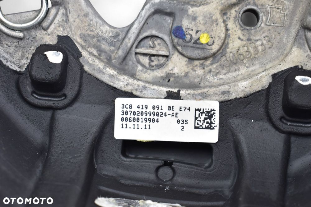 Kierownica Skóra Multi Multifunkcyjna VW GOLF VI PASSAT B7 3C8419091BE - 5