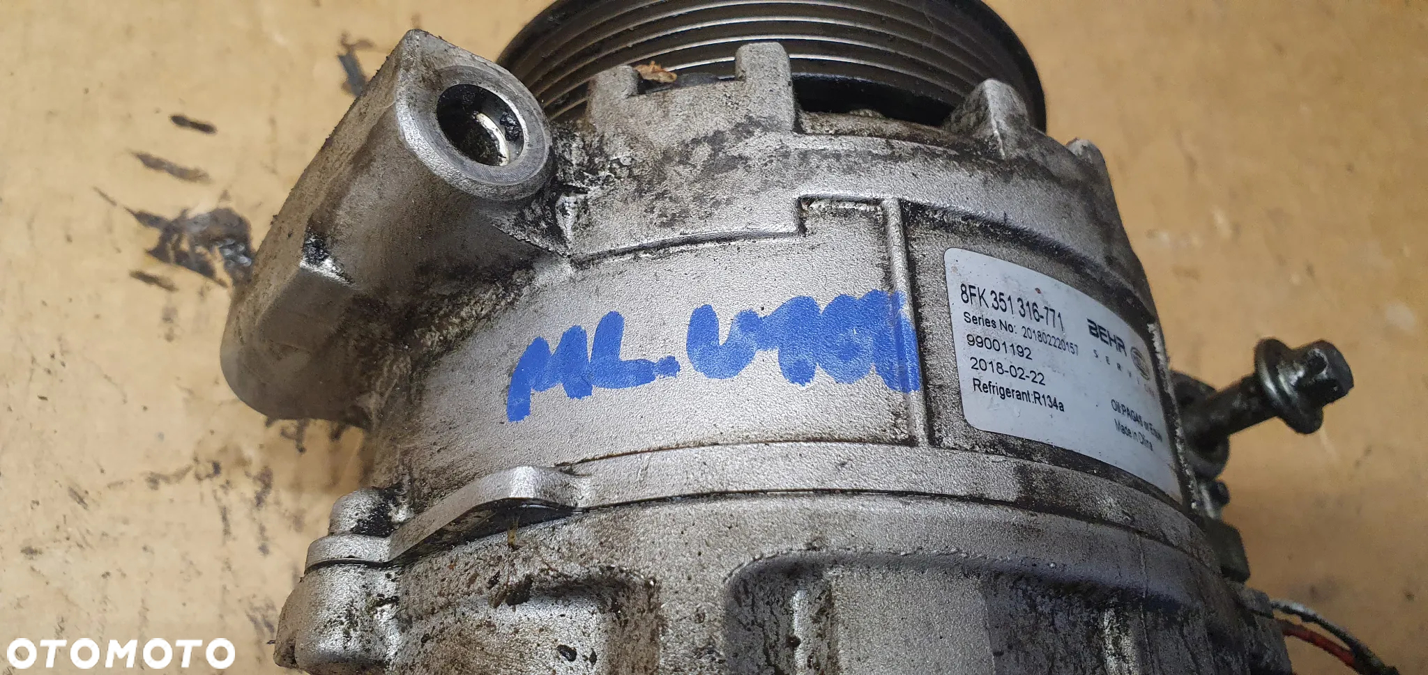 Sprężarka klimatyzacji pompa klimy Mercedes ML W164 3.5 V6 8FK351316-771 - 8