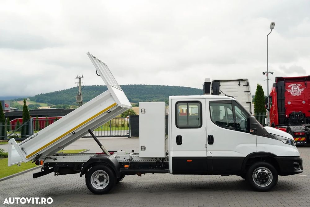 Iveco DAILY 35-160 / BASCĂLĂTOR DIN ALUMINIU / CAMION CU TRANZACȚIE MIXĂ - 6 LOCURI / MANUALĂ / DOUĂ RULOURI / EURO 6 - 7