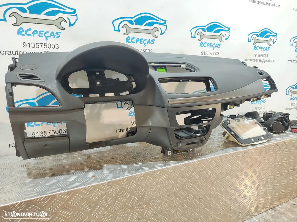 CONJUNTO KIT AIRBAGS AIRBAG TABLIER RENAULT MEGANE III 3 MK3 FASE 1 GRANDTOUR TOURER CARRINHA HATCHBACK CARRO - 4