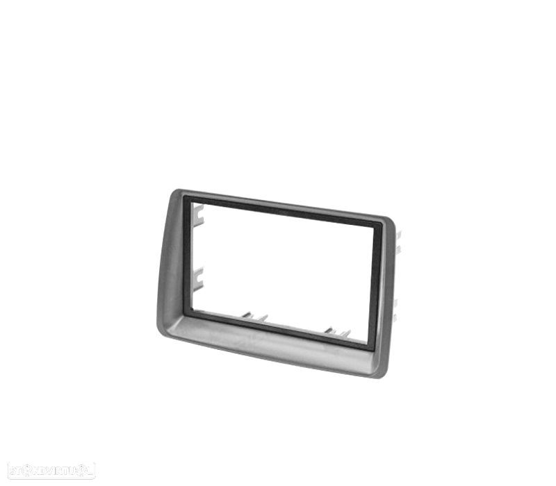 MOLDURA ADAPTADOR CINZA ESCURO PARA RADIO 2-DIN PARA FIAT PANDA - 5