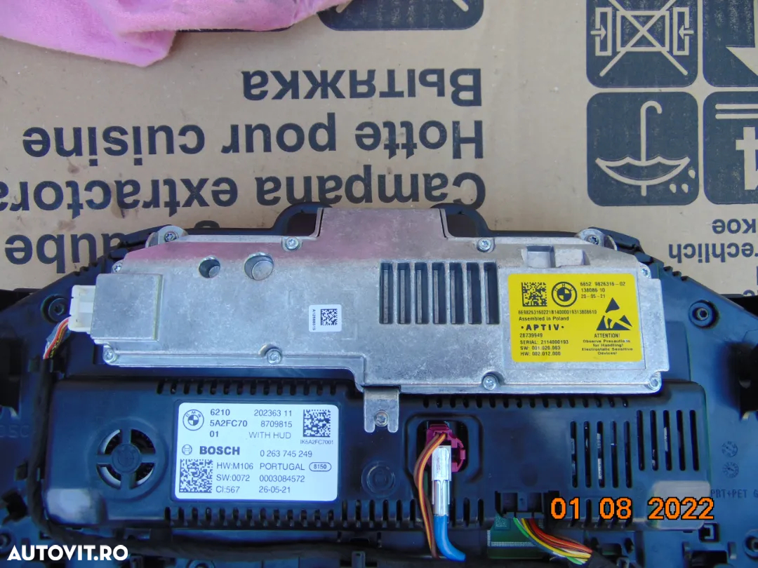 Ceasuri Bord BMW X5 G05 X6 G06 X7 G07 ceasuri display bord instrumentar bord HUD - 6
