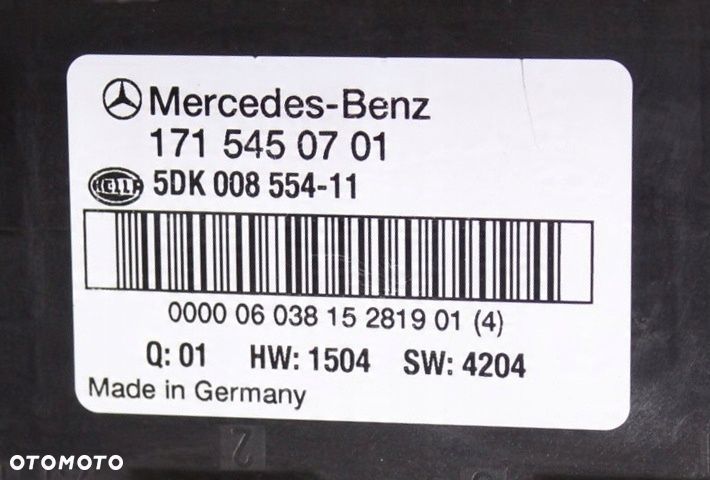 SKRZYNKA BSI MODUŁ SAM MERCEDES W171 A1715450701 - 8