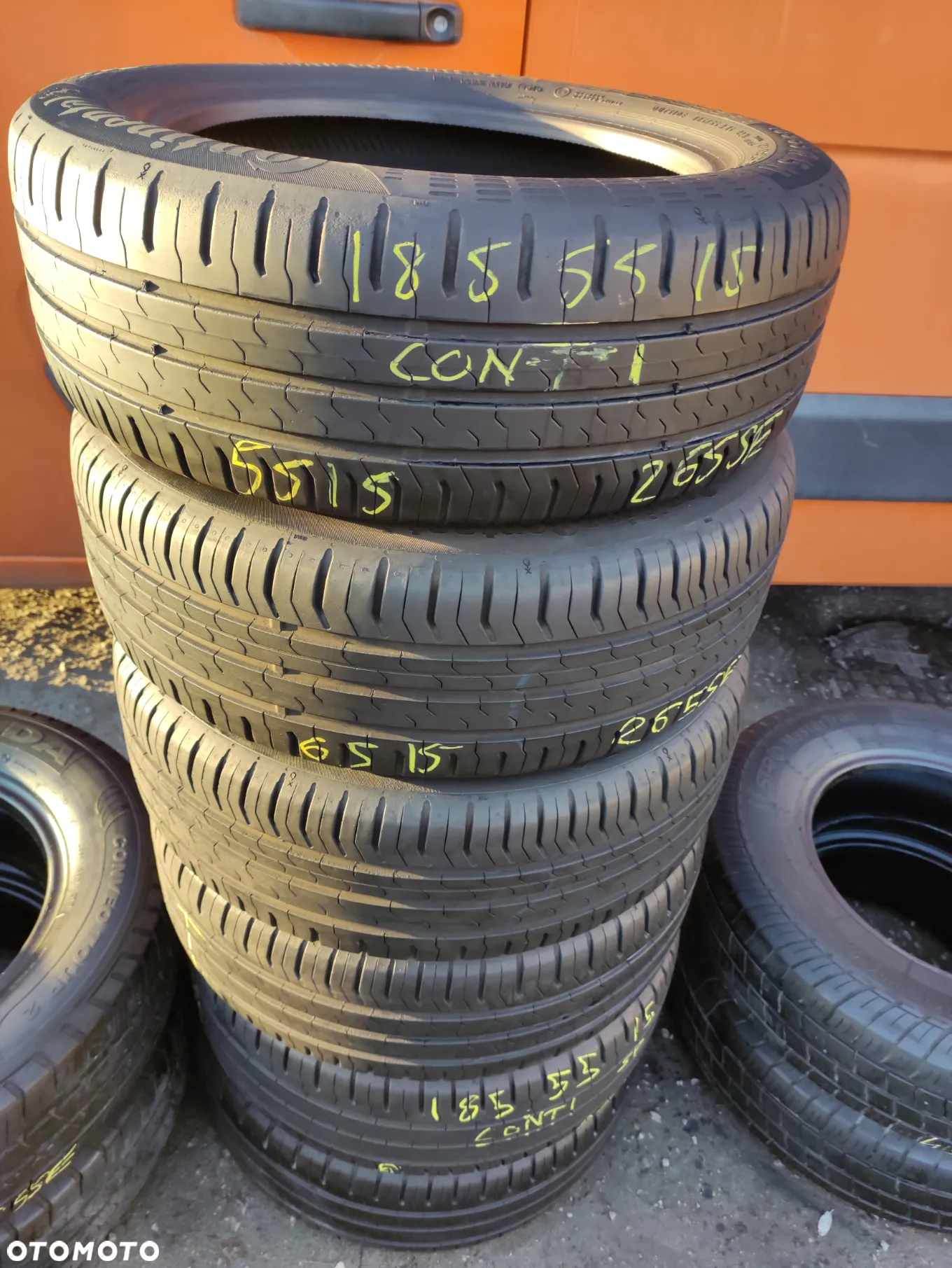 185/55R15 82H Opony Letnie Lato Continental ContiEcoContact 5 5,5-6,5mm Legnica ALU-RAD jak 195/50 - 2