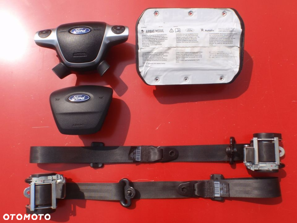 FORD FOCUS III 3 MK3 DESKA KONSOLA KOKPIT PULPIT PÓŁKA PARAPET PODUSZKI AIRBAG PASY PAS - 6