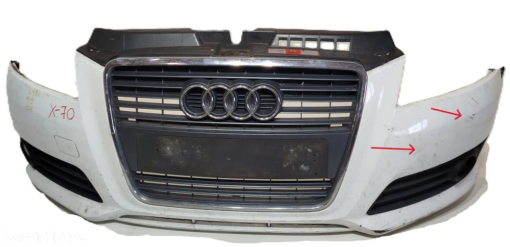 ZDERZAK PRZEDNI PRZÓD GRILL AUDI A3 8P II LIFT 08-12 LY9C - 1