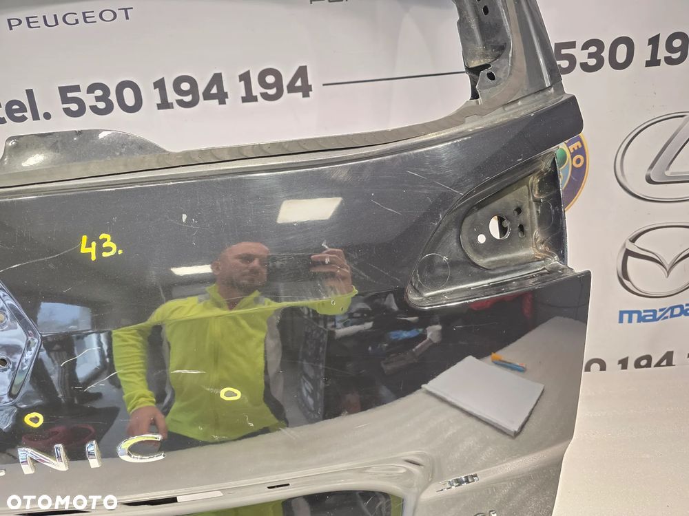 RENAULT SCENIC 3 III 09- KLAPA TYLNA TYLNIA TYŁ , KOLOR CZARNY METALIK , NR AUKCJI KL43 - 5