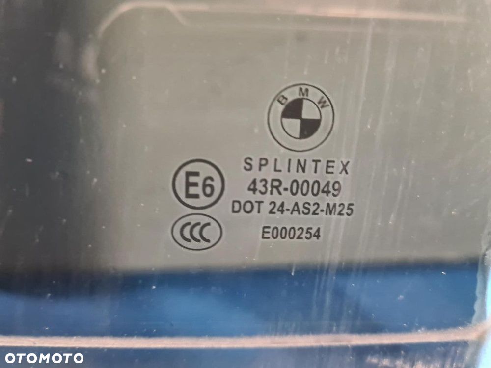 BMW 5 E61 SZYBA DRZWI TYŁ PRAWA - 2