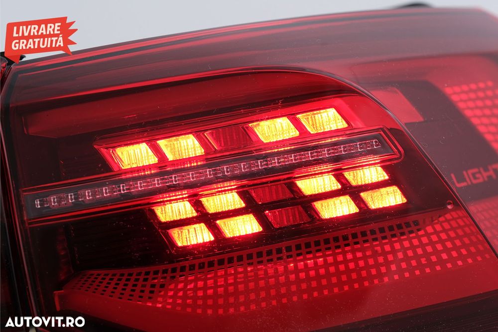 Stopuri Full LED VW Golf VIII Hatchback Mk8 MQB (2020-Up) cu Semnal Dinamic Secven- livrare gratuita - 9