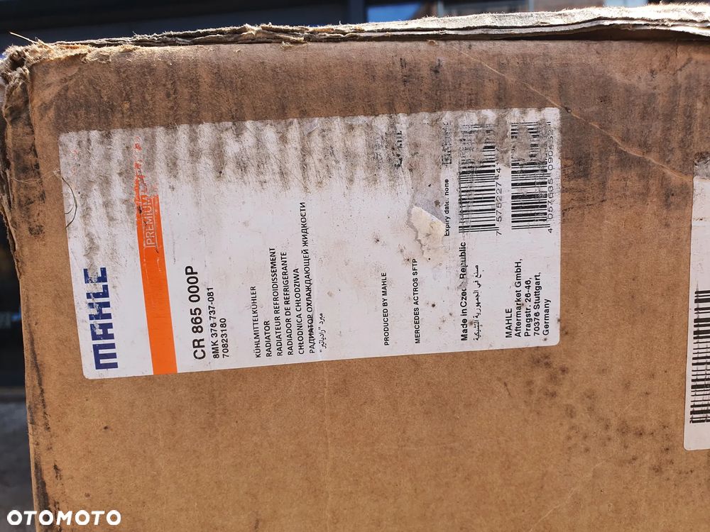 Chłodnica silnika, Mahle CR 865 000P, Mercedes Actors MP4, MP5, Antos - 5