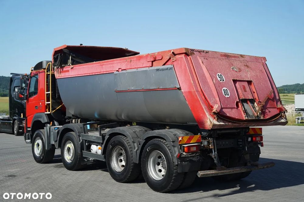 Volvo FMX 460 / 8x4 / WYWROTKA TYLNOZSYPOWA / HYDROKLAPA / I-SHIFT  / PLANDEKA  ELEKTRYCZNA  /  EURO 6 / - 11