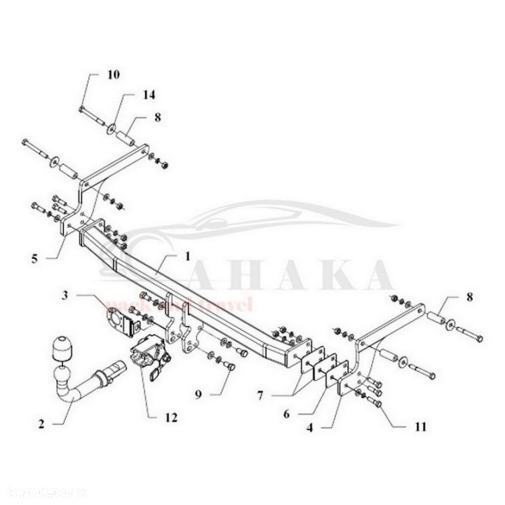 Hak Holowniczy Automat Do Dacia Logan Sedan 2004-2008 - 3