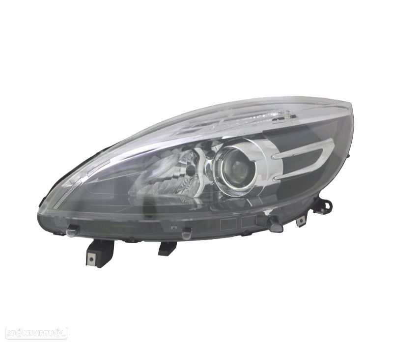 FAROL ESQ RENAULT SCENIC III 12-16 FUNDO PRETO - 1