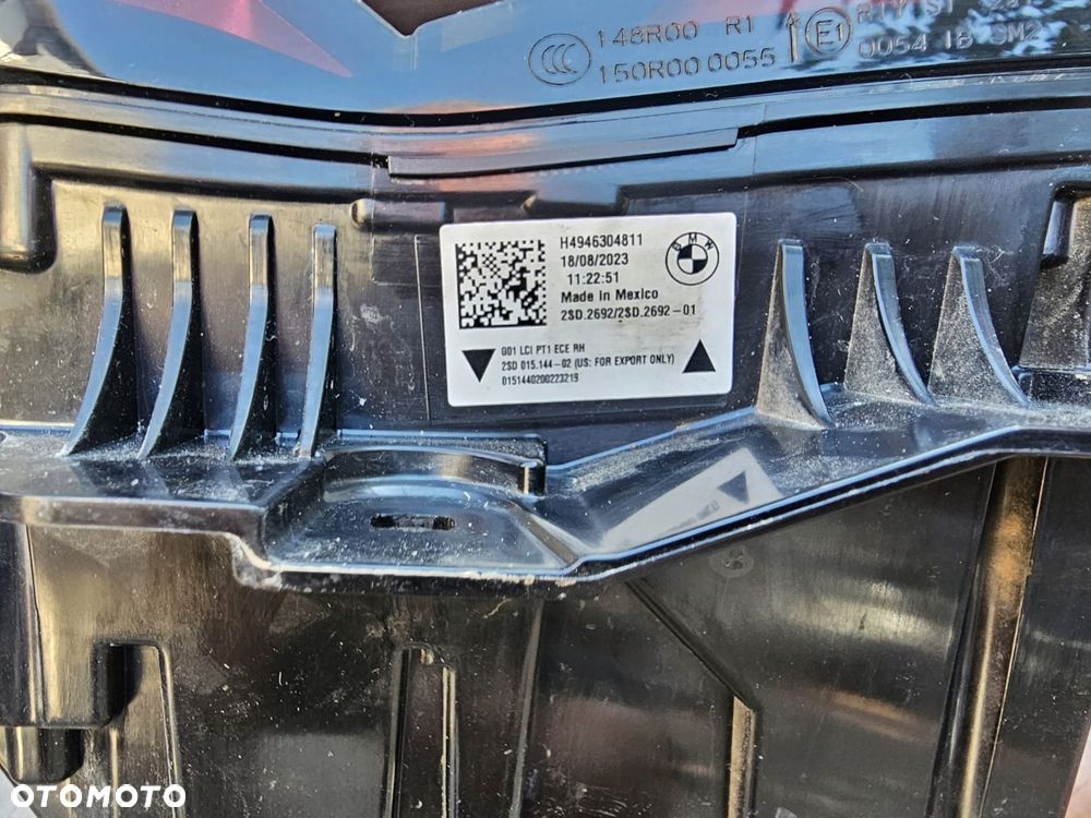 klapa tylna lampa bmw x3 g01 lift europa - 5