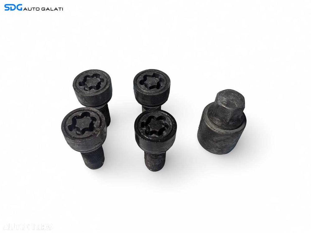 Set Prezoane cu Cheie Antifurt Roti Jante Volkswagen Tiguan 5N 2007 - 2015 [L9926] - 3