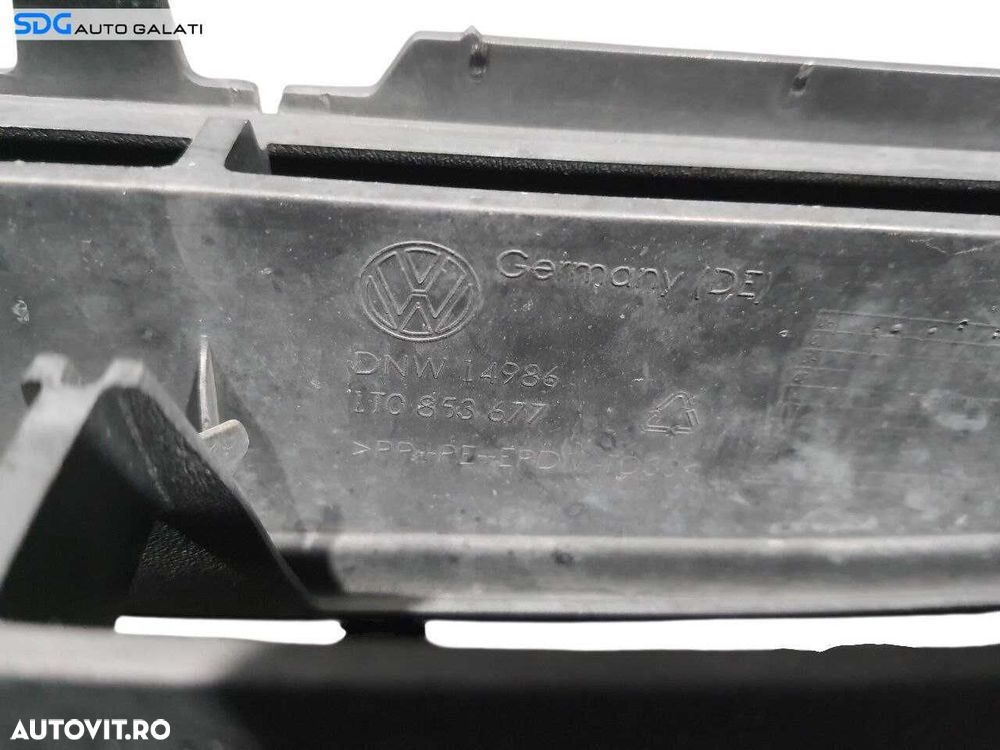 Grila Centrala Inferioara de pe Bara Spoiler Fata Volkswagen Touran 1T2 Facelift 2003 - 2010 Cod 1T0853677 [N3309] - 9