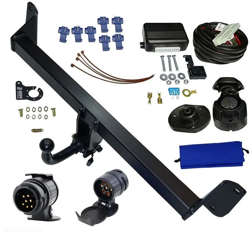 HAK HOLOWNICZY Z KULĄ WYPINANĄ POZIOMO ZA POMOCĄ DŹWIGNI +MODUŁ13PIN BMW X1 F48 - 1