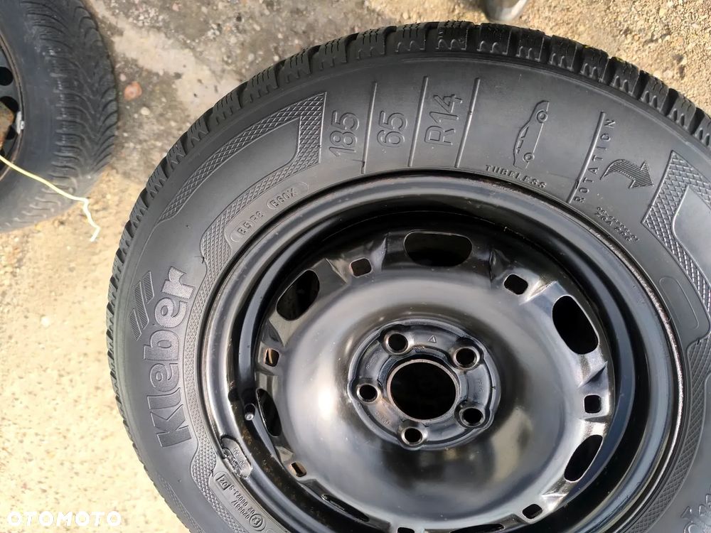 5x100 Felgi Stalowe Stal 14 Koła Zimowe Zima SKODA FABIA PRAKTIK ROOMSTER RAPID SEAT IBIZA CORDOBA TOLEDO IV 4 VW FOX POLO Legnica ALU-RAD 185/65 6mm - 4