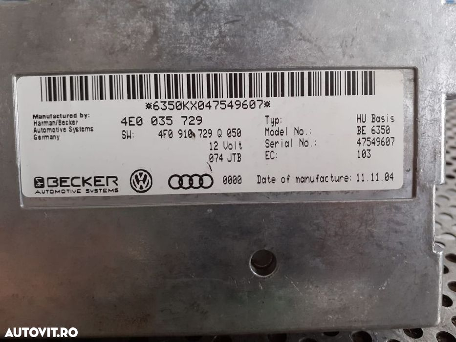 Modul MMI Audi A6 4F C6 A8 An 2005/2010 Livram Oriunde Modul MMI Audi A6 4F C6 A8 An 2005/2010 Livr - 5