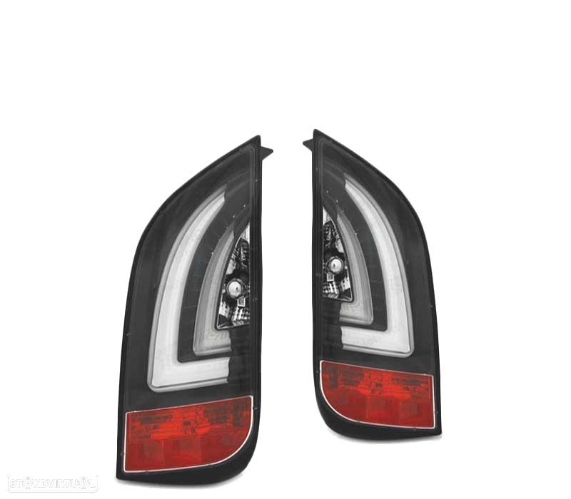 FAROLINS VOLKSWAGEN VW UP 11-16 SKODA CITIGO 11-17 BARRA DE LED PRETA - 2