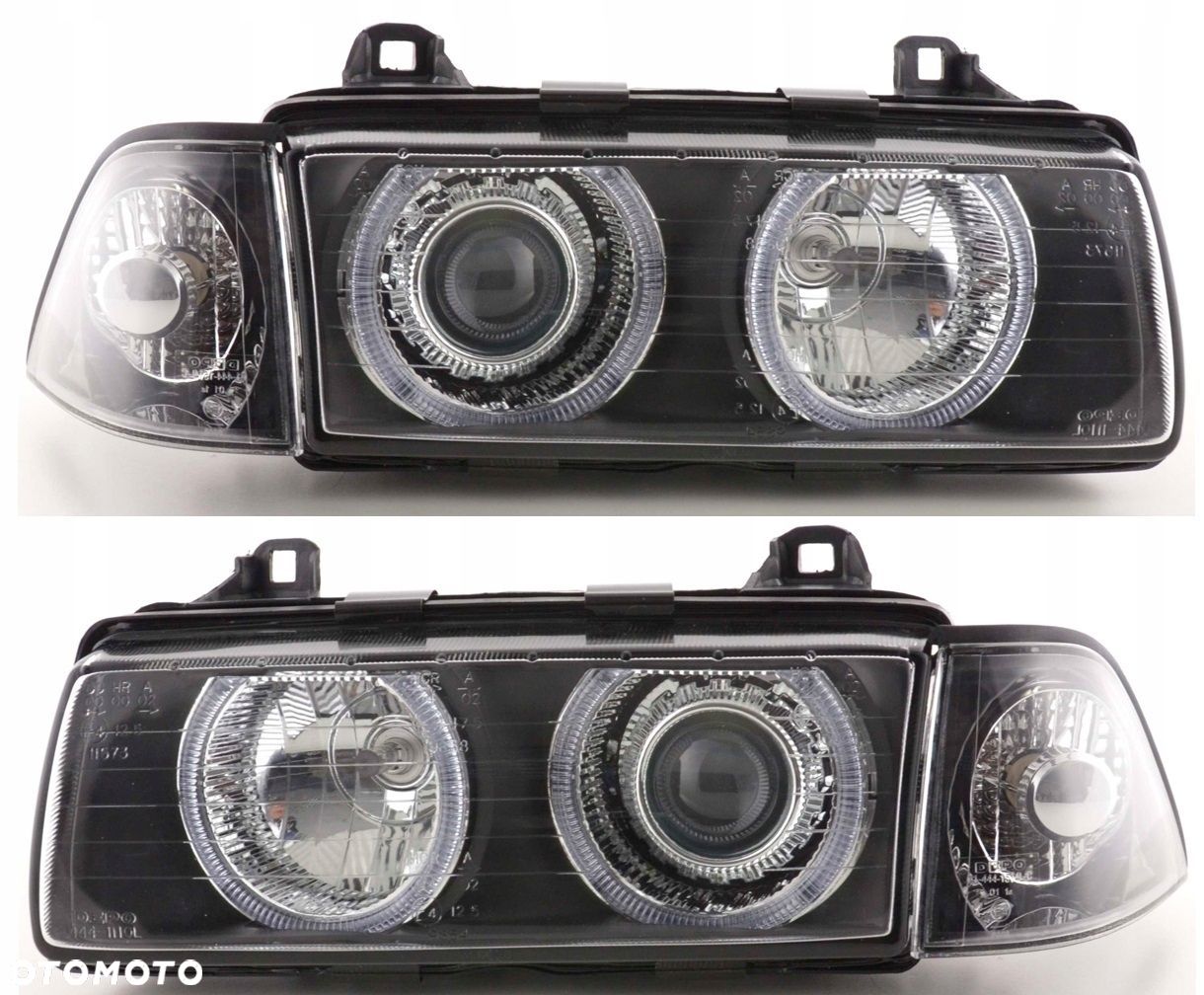 Reflektory Lampy kierunkowskazy kpl Czarne Balck Bmw 3 e36 Coupe Cabrio 90- - 1