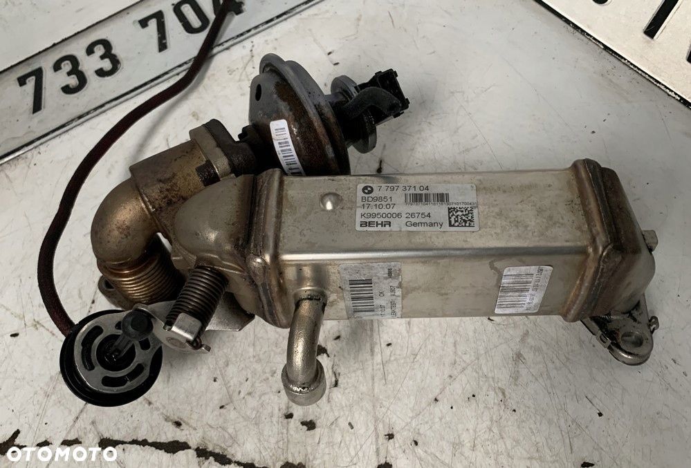 CHŁODNICA SPALIN EGR 7797371 KOMPLET BMW N47 - 2
