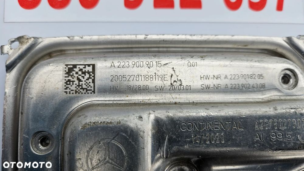 MERCEDES S-KLASA W223 przetwornica LED Moduł 2239009015 - 4