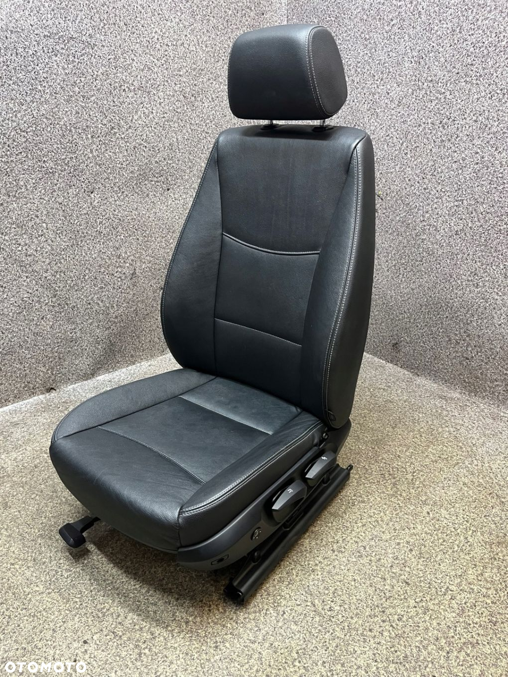 Fotel kierowcy lewy przod przedni pompowany skora czarna BMW X3 F25 ŁADNY - 3