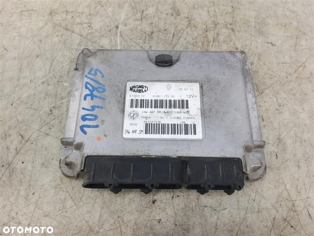 Komputer sterownik silnika FIAT PANDA II 1.1B 54KM 03-2013 MAGNETI MARELLI - 1