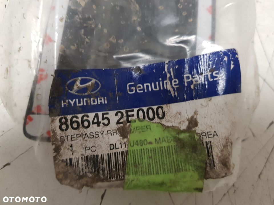 HYUNDAI TUCSON 05-09 LISTWA NAKŁADKA OZDOBNA ZDERZAKA TYŁ TYLNEGO NOWA 86645-2E000 - 5