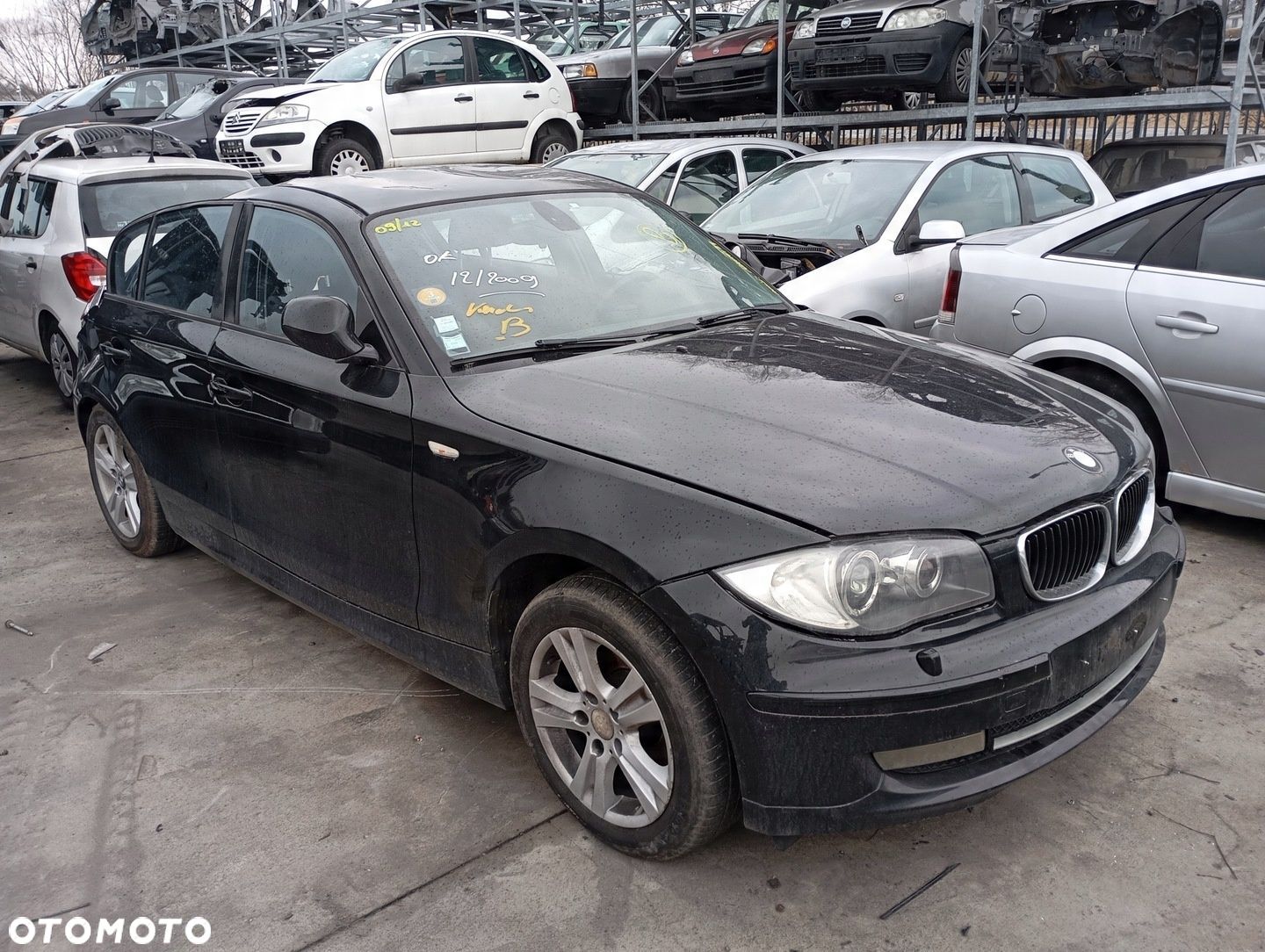 BMW E87 LCI LIFT LUSTERKO PRAWE CZARNE BLACK SAPPHIRE METALLIC 475 5-PIN - 1