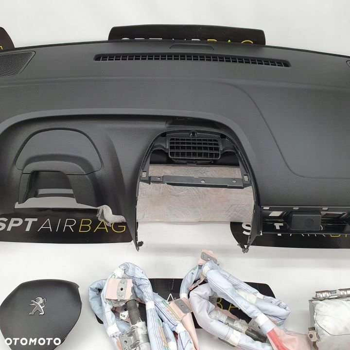 PEUGEOT 108 DESKA ROZDZIELCZA KONSOLA KOKPIT PULPIT PODUSZKI AIRBAG AIR BAG PASY KIT SET - 3
