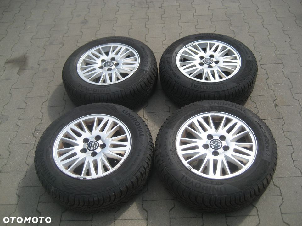 volvo s80 v70 s60 felgi aluminiowe 6,5x15 et43 5x108 30639360 opona 195x65x15 uniroyal - 1