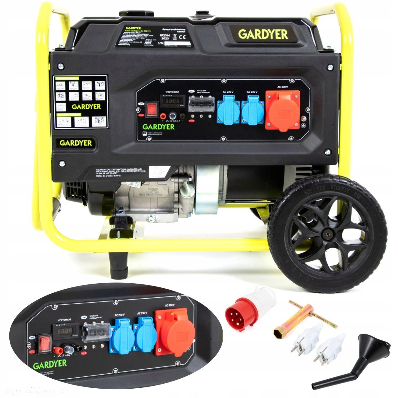 AGREGAT SHT5600 PRĄDOTWÓRCZY TRÓJFAZOWY 5000W GARDYER G5600T GENERATOR - 14