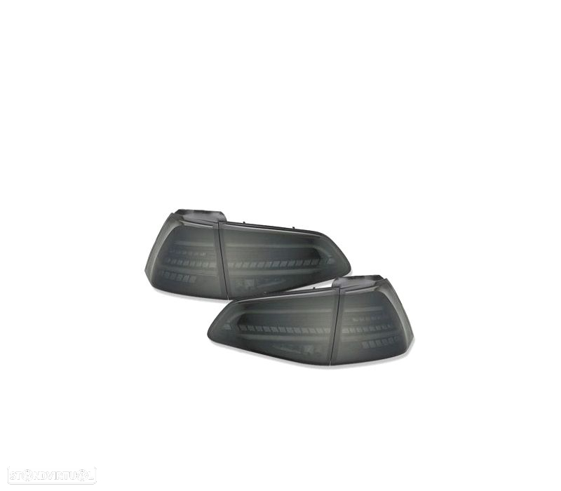 FARÓIS VOLKSWAGEN VW GOLF 7 7.5 12-20 FULL LED DINÂMICOS PRETO FUMADO - 2