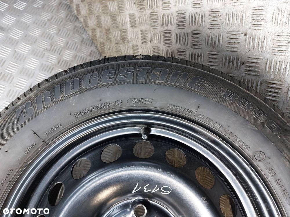 KOŁO FELGA OPONA ZAPAS 5X112 6Jx15 ET47 195/65R15 SKODA VW 1K0601027C - 4