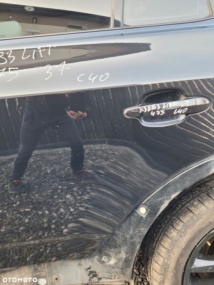 DRZWI LEWY TYŁ BMW X3 E83 LIFT 475 BLACK SAPPHIRE - 5