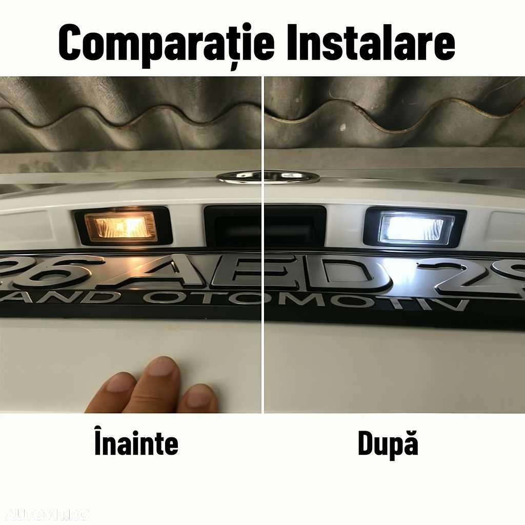 Lampi Numar LED Portbagaj VW Golf 5, Jetta MK5, Passat B5.5 B6 Superb - 8