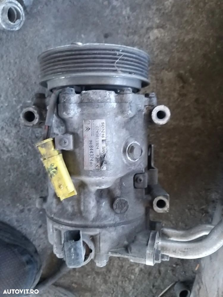 Compressor AC cod: 9684432480 pentru Peugeot 308 307 Citroen C4 1.6 HDI din 2008 - 1
