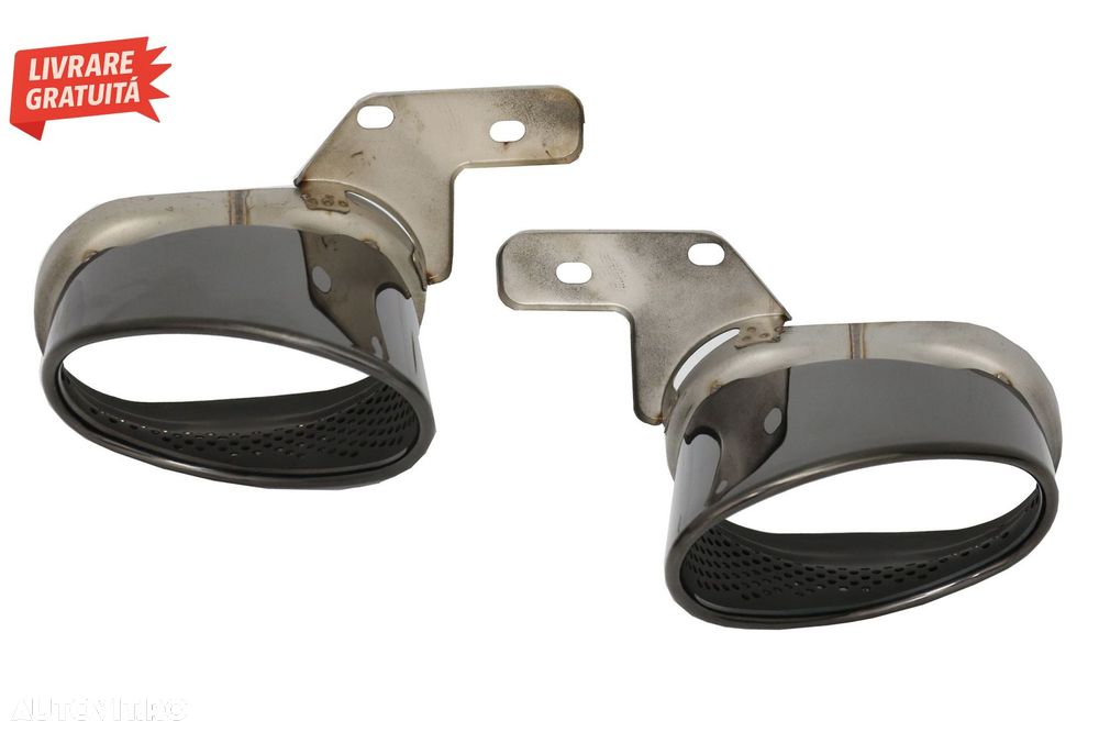 Bara Spate cu ornamente evacuare Audi A6 C8 4K Sedan (2018-Up) RS Design- livrare gratuita - 8