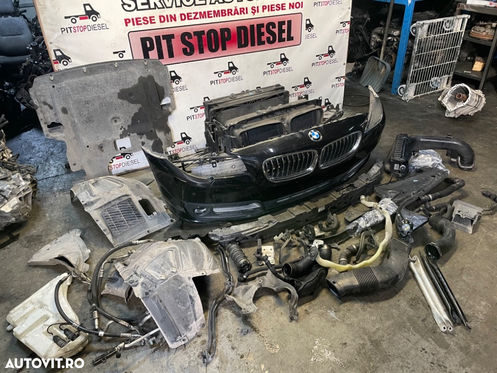 Fata completa BMW F10 F11 3.0 530d m50d lci Facelift 2013 2014 2015 2016 2017 capota-faruri-bara-grila-radiator - 8