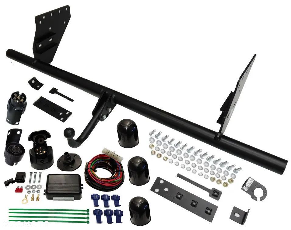 HAK HOLOWNICZY Z KULĄ ODKRĘCANĄ NA DWIE ŚRUBY MOD7PIN/13P MITSUBISHI L200 L-200 V 5 4WD 2015-2019 - 3