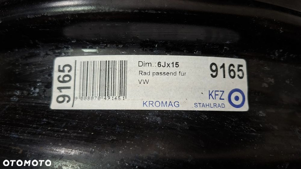 Felgi Stalowe 15 Volkswagen 5x112 ET 47 - 7