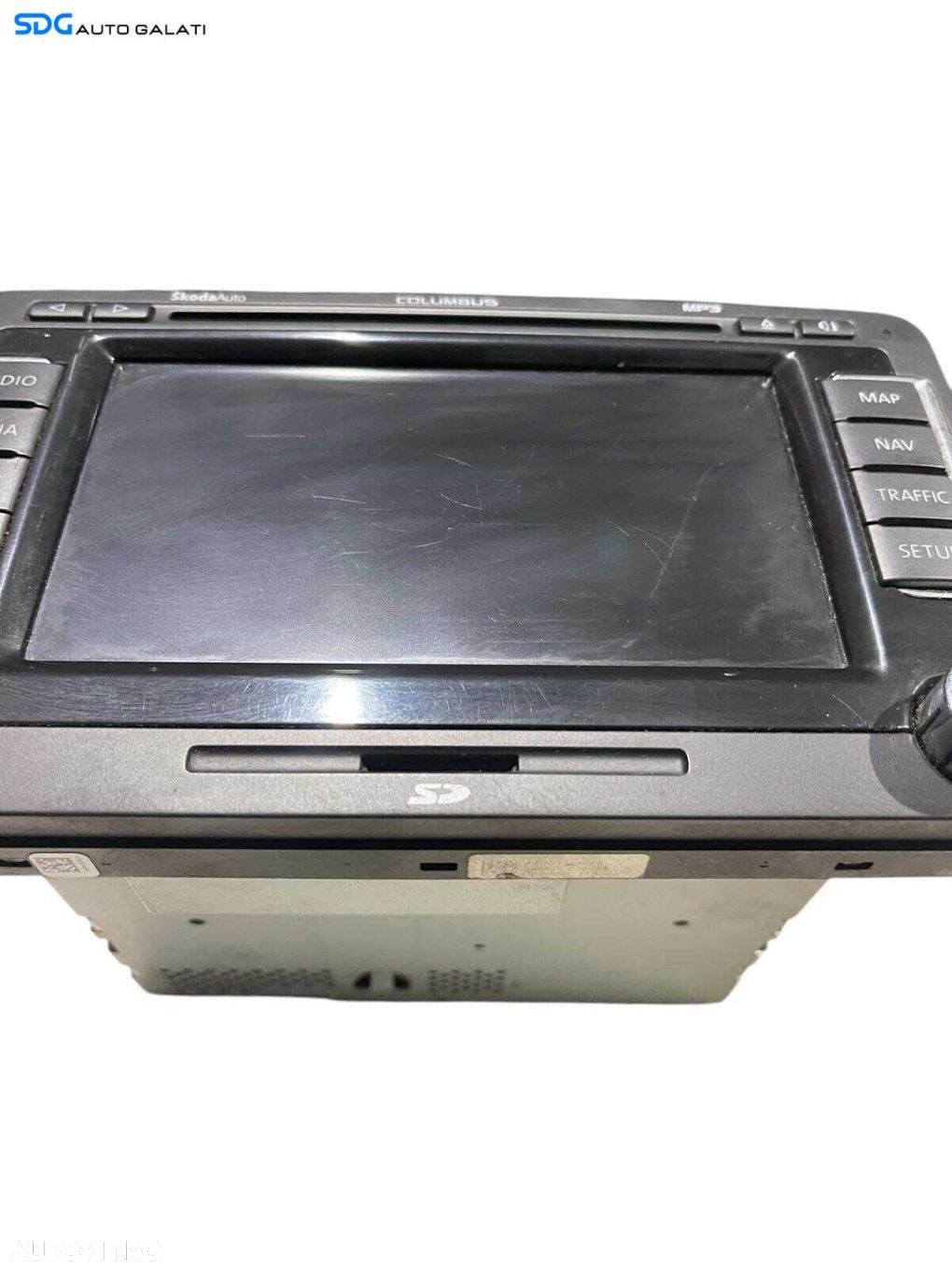 Navigatie Radio CD Player Columbus Skoda Superb 2 2008 - 2015 Cod 3T0035680 [S0123] - 3