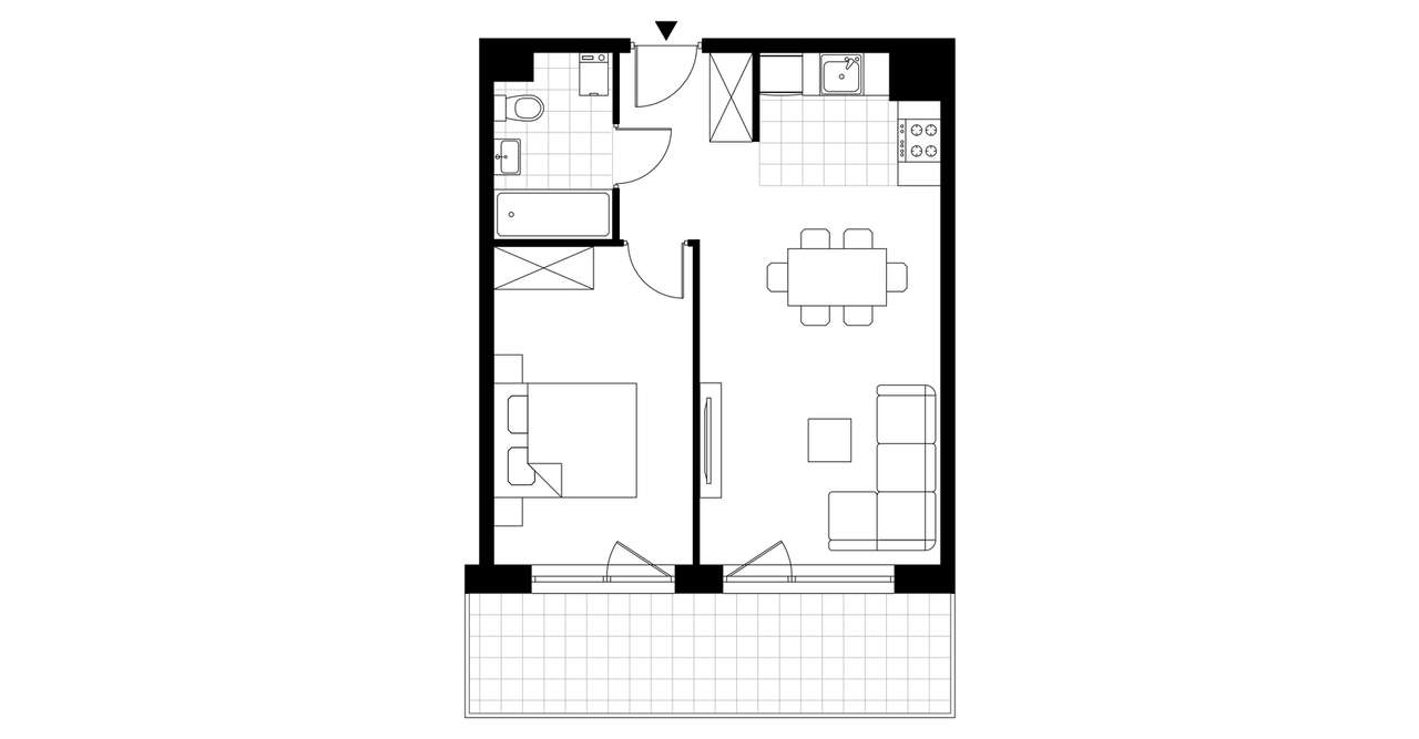2-pokojowe mieszkanie 43m2 + balkon Bez Prowizji - Pełny obrazek: 3/23